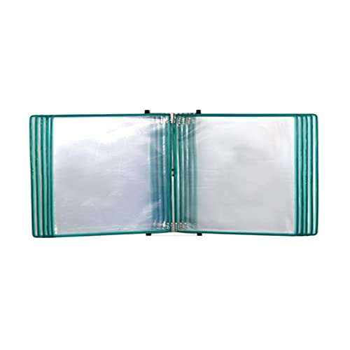 Dokumentenmappe， Katalog-Präsentationsständer, Wand-Referenzorganisator mit 10 Fächern, mit leicht zu ladenden Taschen, wandmontiertes Nachschlagesystem mit 20 Blatt Kapazität, A4-Letter-Format(Green) von IXMLDAXD