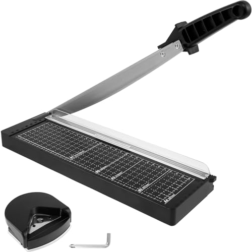 Papierschneider bis 8 Blatt Papier Papierschneidemaschine Profi mit Rasterlineal Schnittlänge 300mm Rutschfest Stabil Kleiner Hebelschneider für Papier Büchern Karten Foto Papierschneider bis 8 Blatt Papier Papierschneidemaschine Profi mit Rasterlineal Schnittlänge 300mm Rutschfest Stabil Kleiner Hebelschneider für Papier Büchern Karten Foto von IXTIX