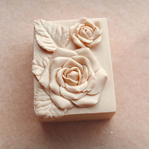 LC N442 Silikonform mit zwei Rosen, für Seife, Handarbeit, Kerzenform LC N442 Silikonform mit zwei Rosen, für Seife, Handarbeit, Kerzenform von IYVYI
