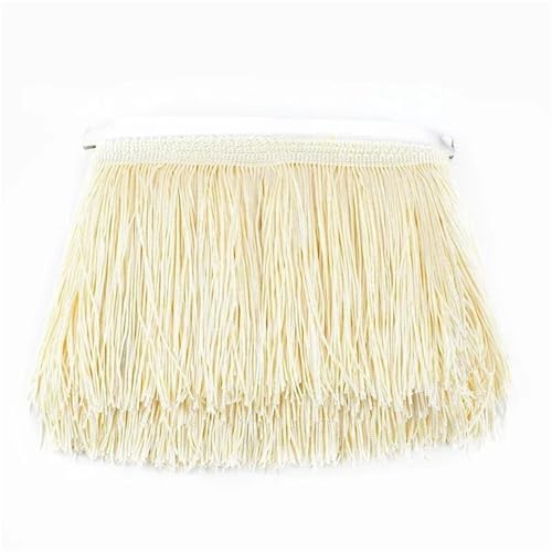 Fransenborte, Fransen 10 Meter 15 cm lange Quaste Fransenbesatz Spitzenband Quasten for Nähen von Vorhängen Kleidern Fransen Besätze Zubehör Basteln(No.22) von IZHAOGJING