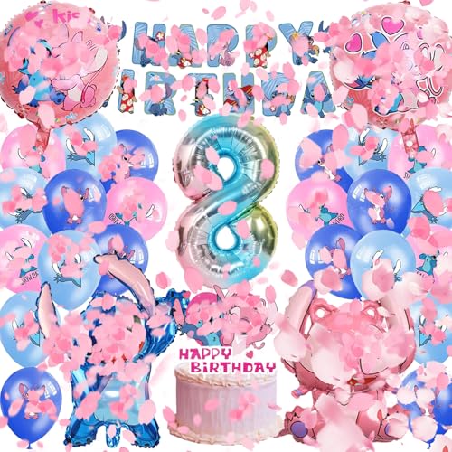 Iamred 22 Stück Geburtstagsdeko 8 Jahre Junge Mädchen, Luftballons Geburtstag Set, Kindergeburtstag Ballons, Party Deko Geburtstag für Kinder von Iamred