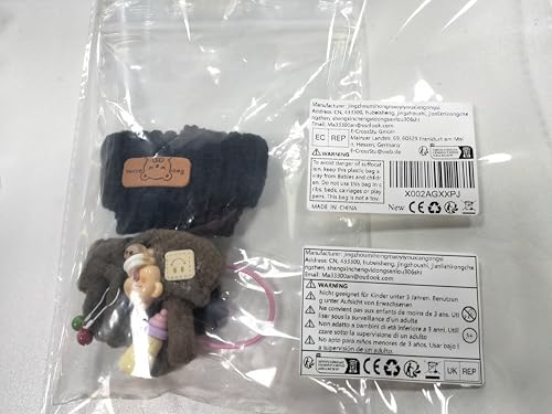 Iamred Kleidung für 17cm Labub Puppe, Labub Bekleidung Puppenkleidung, Bekleidung Zubehör für Puppe, Kleidung Puppenzubehör, Puppenkleidung Plüsch Outfit Nur für DIY Kinder Geschenke (Brown) von Iamred
