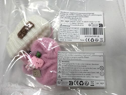 Iamred Kleidung für 17cm Labub Puppe, Labub Bekleidung Puppenkleidung, Bekleidung Zubehör für Puppe, Kleidung Puppenzubehör, Puppenkleidung Plüsch Outfit Nur für DIY Kinder Geschenke (Pink) von Iamred