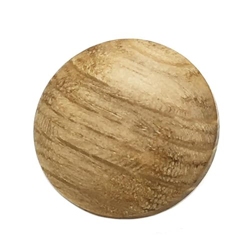 6 runde Holzknöpfe 11 mm bis 22,5 mm (braun, 20 mm, 6 Stück) von Iaunuqu