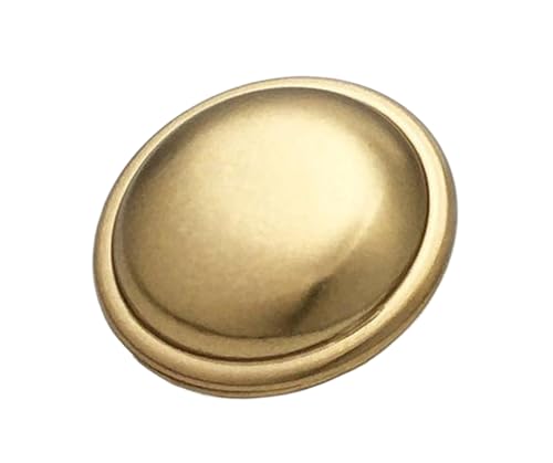 Metallknöpfe, 12 mm bis 25 mm (Gold, 17,5 mm, 6 Stück) von Iaunuqu