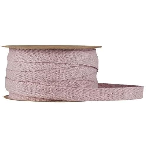 Baumwollband auf Spule, rosa, 5m von IB Laursen