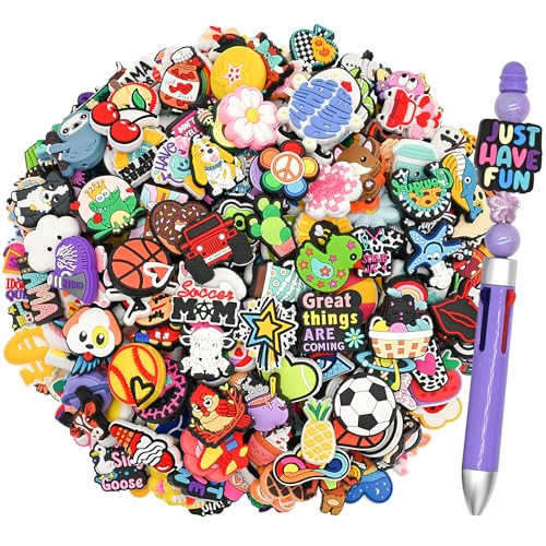 500 Stück Silikon-Fokal-Perlen, verschiedene zufällige Mischungen, Fokal-Charms für Stifte, Schlüsselanhänger, DIY-Schmuckherstellung 500 Stück Silikon-Fokal-Perlen, verschiedene zufällige Mischungen, Fokal-Charms für Stifte, Schlüsselanhänger, DIY-Schmuckherstellung von Ibuclein