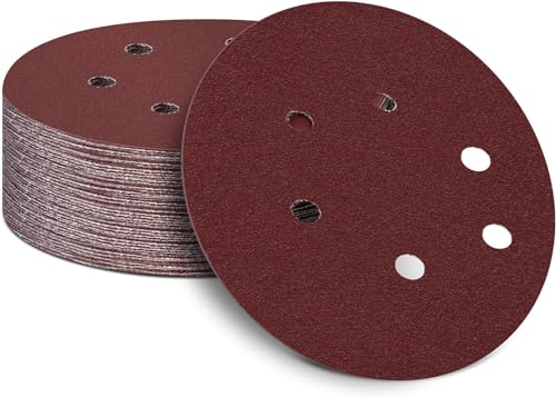 150mm Schleifscheiben für Exzenterschleifer 40 Körnung, 150mm Schleifpapier 6 Loch Klett Schleifblätter für Holz Holzwerkstoffe Spanplatte Metall(50 Stück) 150mm Schleifscheiben für Exzenterschleifer 40 Körnung, 150mm Schleifpapier 6 Loch Klett Schleifblätter für Holz Holzwerkstoffe Spanplatte Metall(50 Stück) von Icastny