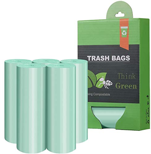 Müllbeutel für Kompostbehälter 50 Liter 4 Rollen 60 Stück Küchen Lebensmittel Müllsäcke 100% biologischer und abbaubarer Beutel mit Zertifizierung… von IceFrog