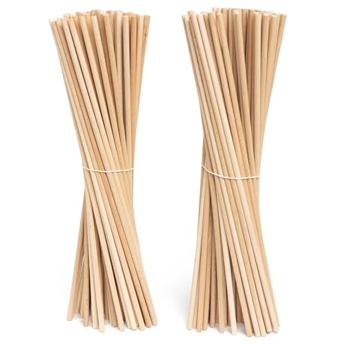 IceStick 100 Stück Holzstäbchen Rundholz 30 cm Ø 6 mm Pflanzenstütze Bastelstäbe Holzstab aus Buche zum Basteln Cake Pops Stiele DIY Modellbau IceStick 100 Stück Holzstäbchen Rundholz 30 cm Ø 6 mm Pflanzenstütze Bastelstäbe Holzstab aus Buche zum Basteln Cake Pops Stiele DIY Modellbau von IceStick