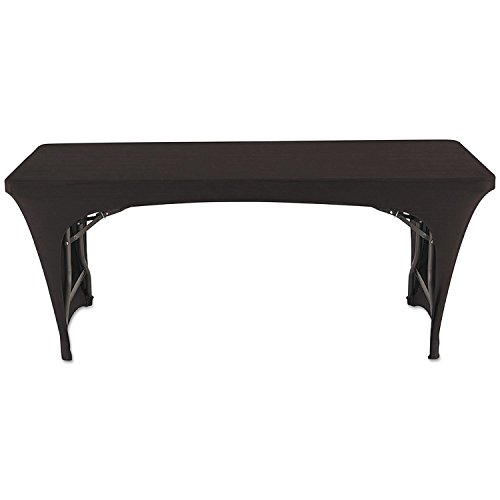 Iceberg Stretch Stoff Tischdecke Cover, Polyester, Schwarz, 6 Foot von Iceberg