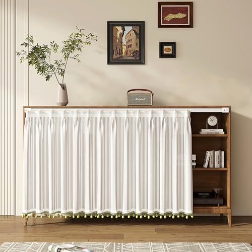 Icegrey Schrankvorhänge für Küche, Landhausstil Kurzgardine, Scheibengardine Bistrogardine, Vintage Spitze Häkelgardine Retro Elegant Cáfe Kurzvorhang, Weiß 5, 300x60cm Icegrey Schrankvorhänge für Küche, Landhausstil Kurzgardine, Scheibengardine Bistrogardine, Vintage Spitze Häkelgardine Retro Elegant Cáfe Kurzvorhang, Weiß 5, 300x60cm von Icegrey