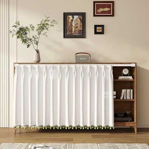 Icegrey Schrankvorhänge für Küche, Landhausstil Kurzgardine, Scheibengardine Bistrogardine, Vintage Spitze Häkelgardine Retro Elegant Cáfe Kurzvorhang, Weiß 7, 260x60cm Icegrey Schrankvorhänge für Küche, Landhausstil Kurzgardine, Scheibengardine Bistrogardine, Vintage Spitze Häkelgardine Retro Elegant Cáfe Kurzvorhang, Weiß 7, 260x60cm von Icegrey