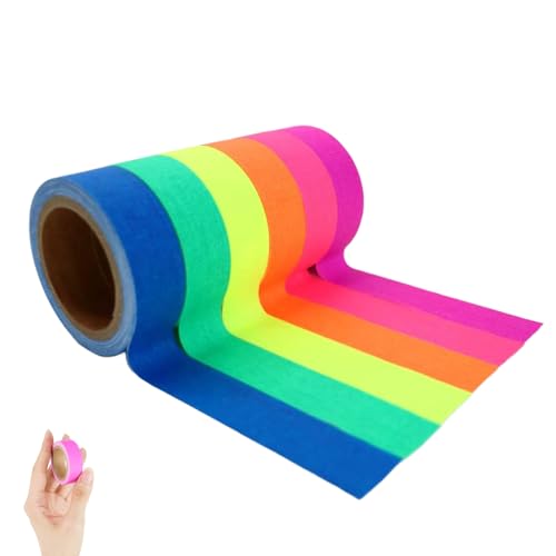 Icyowls 6 Stück Fluoreszierendes Klebeband, Neon Klebeband, Leuchtendes klebeband, ideal für Partydeko, Bühnenbeleuchtung, Handwerk, DIY-Projekte, Markierungen, Sicherheitskennzeichnung (3 m x 15 mm) Icyowls 6 Stück Fluoreszierendes Klebeband, Neon Klebeband, Leuchtendes klebeband, ideal für Partydeko, Bühnenbeleuchtung, Handwerk, DIY-Projekte, Markierungen, Sicherheitskennzeichnung (3 m x 15 mm) von Icyowls