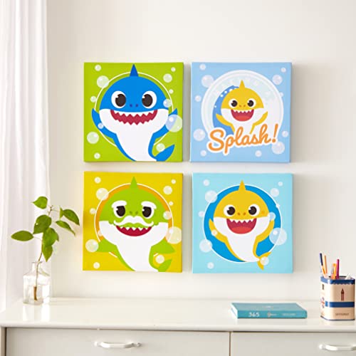 Idea Nuova Leinwand-Kunstdrucke Baby Shark, 4-teiliges Set, quadratisch, jeweils ca. 28 x 28 cm Idea Nuova Leinwand-Kunstdrucke Baby Shark, 4-teiliges Set, quadratisch, jeweils ca. 28 x 28 cm von Idea Nuova