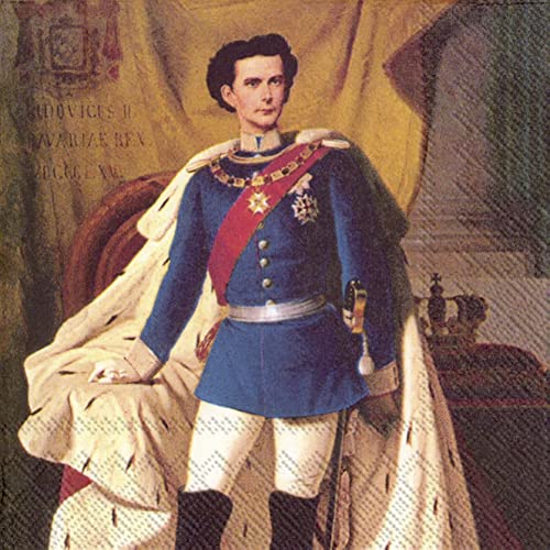 20 Stück, Design Serviette König Ludwig II von Bayern 20 Stück, Design Serviette König Ludwig II von Bayern von Ideal Home Range