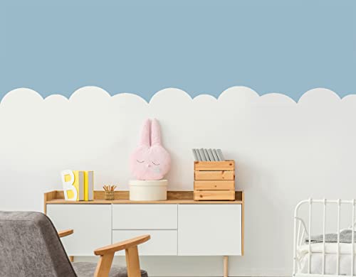 Wandbordüren-Schablone, Wolkeneffekt, Himmel, Kinderzimmer, Wanddekoration, Schablone, kostengünstig, 100 x 12,5 cm Wandbordüren-Schablone, Wolkeneffekt, Himmel, Kinderzimmer, Wanddekoration, Schablone, kostengünstig, 100 x 12,5 cm von Ideal Stencils