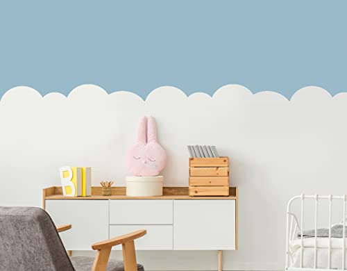 Wandbordüren-Schablone, Wolkeneffekt, Himmel, Kinderzimmer, Wanddekoration, Schablone, kostengünstig, 100 x 12,5 cm von Ideal Stencils Ltd