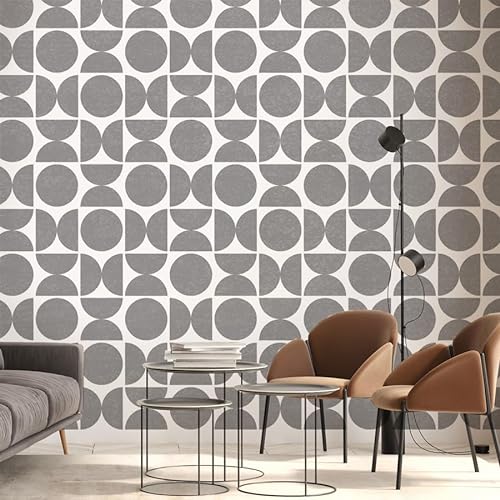 Bauhaus Shapes Wanddekor-Schablone, 77 x 97 cm, abstrakt, minimalistisch, moderne Wanddekoration, verleiht Wänden, Böden, Stoffen, Möbeln einzigartige Lackierungen von Ideal Stencils
