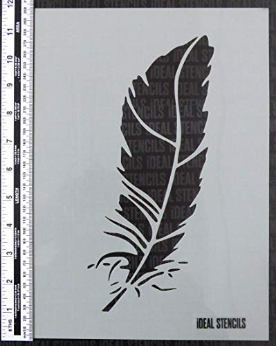 Feder Schablone Heim Dekor Kunst Handwerk Malerei Schablone für Wände, Stoffe, Möbel Etc. Feder Schablone Heim Dekor Kunst Handwerk Malerei Schablone für Wände, Stoffe, Möbel Etc. von Ideal Stencils