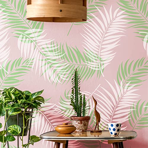 Ideal Stencils Areca Palmblatt-Schablonen-Set, 3 Stück, tropische Heimdekoration, Wandschablonen-Set, Dschungel, tropische Wandbilder von Ideal Stencils