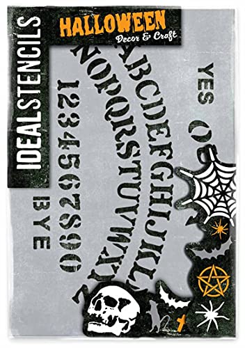 Ouija Tafel Schablone Halloween Kunst & Handwerk Wiederverwendbare Malschablone A4 Größe Ouija Tafel Schablone Halloween Kunst & Handwerk Wiederverwendbare Malschablone A4 Größe von Ideal Stencils