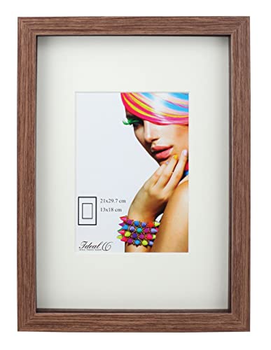 IDEAL TREND 3D Objektrahmen Holz Bilderrahmen Wanddeko Collage Poster Shirt Trikot Rahmen: Farbe: Braun | Format: 30x45 von IDEAL TREND