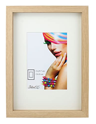 IDEAL TREND 3D Objektrahmen Holz Bilderrahmen Wanddeko Collage Poster Shirt Trikot Rahmen: Farbe: Natur | Format: 30x30 von IDEAL TREND