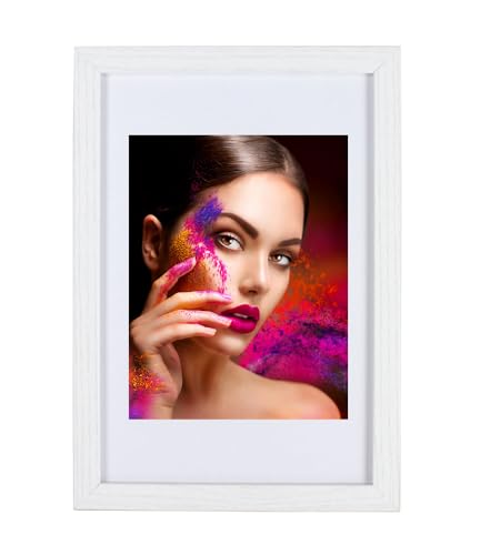 IDEAL TREND Holz Bilderrahmen Lifestyle Plexi Foto Rahmen Collage Wanddeko Poster HR-25: Farbe: Weiß | Format: 21x29,7 von IDEAL TREND