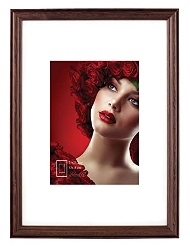 Ideal Trend Leano Holz Bilderrahmen Wanddeko Collage Poster Foto Rahmen S190: Farbe: Nuss | Format: 30x30 von Ideal Trend