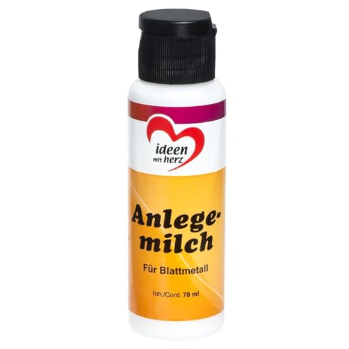 Ideen mit Herz Anlegemilch für Blattmetall | Blattgold-Kleber | 70 ml von Ideen mit Herz