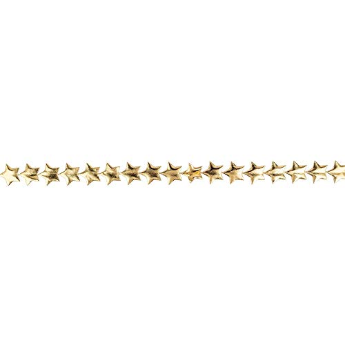 Ideen mit Herz Deko-Band Sterne | hellgold-metallic | Stern: Ø 2 cm | Länge: 3 m | Geschenkband für Weihnachten | Dekorband gold Ideen mit Herz Deko-Band Sterne | hellgold-metallic | Stern: Ø 2 cm | Länge: 3 m | Geschenkband für Weihnachten | Dekorband gold von Ideen mit Herz