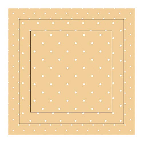 Ideen mit Herz Duo-Design Faltpapiere | 150 Blatt | quadratisch | 3 Größen (10cm, 7cm, 5cm) à 50 Stück | Beidseitiger Druck: Muster/unifarben | Bastelpapier | Origami-Papier (Punkte | apricot) von Ideen mit Herz