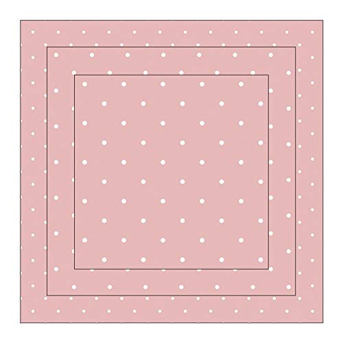 Ideen mit Herz Duo-Design Faltpapiere | 150 Blatt | quadratisch | 3 Größen (10cm, 7cm, 5cm) à 50 Stück | Beidseitiger Druck: Muster/unifarben | Bastelpapier | Origami-Papier (Punkte | rosa) von Ideen mit Herz