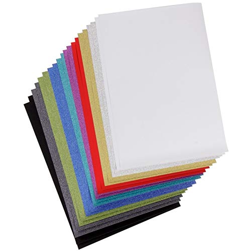 Ideen mit Herz Glitter-Papier/Stanz-Papier, diamantierte Optik, Din A4, 125g/m², 20 Blatt von Ideen mit Herz