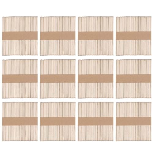 Ideen mit Herz Holzstäbchen | Holzspatel | Eisstiele aus Holz | Holzspachtel | 11,4 cm lang | 1 cm breit | ideal zum Basteln, Waxing, Eis selber machen | 600 Stück (braun) von Ideen mit Herz