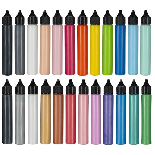 Ideen mit Herz 3D-Kerzenfarben in Tuben | 24 Farben | kreative Gestaltung von Kerzen | Kerzen-Stift | Metallic | Perlmutt | 24 Stifte | je 30ml von Ideen mit Herz
