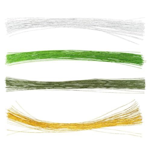 Ideen mit Herz | Basteldraht | Drähte zum Basteln | 0,45 mm stark | 40 cm lang | 400 Stück | Gold, Weiß, Hellgrün, Dunkelgrün Ideen mit Herz | Basteldraht | Drähte zum Basteln | 0,45 mm stark | 40 cm lang | 400 Stück | Gold, Weiß, Hellgrün, Dunkelgrün von Ideen mit Herz