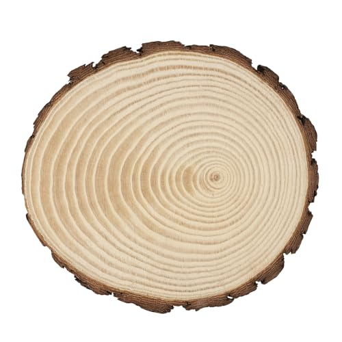 Ideen mit Herz | Deko-Baumscheibe rund | mit Rinde | Ø 19 bis 20 cm | 2 cm dick | Holzscheibe | Holzplatte | Deko-Tablett | unbesäumt von Ideen mit Herz