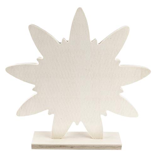Ideen mit Herz Deko-Blume aus Holz zum Aufstellen | 23 cm x 23 cm x 4,3 cm Ideen mit Herz Deko-Blume aus Holz zum Aufstellen | 23 cm x 23 cm x 4,3 cm von Ideen mit Herz