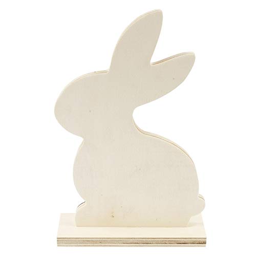 Ideen mit Herz Deko-Hase aus Holz zum Aufstellen | 21,6 cm x 12,5 cm x 4,3 cm von Ideen mit Herz