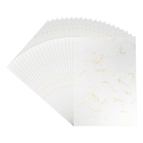 Ideen mit Herz Deko-Karton | Marmoroptik | DIN A4 | 230g/m² | Marmoroptik in Weiß/Gold | 20 Bogen Ideen mit Herz Deko-Karton | Marmoroptik | DIN A4 | 230g/m² | Marmoroptik in Weiß/Gold | 20 Bogen von Ideen mit Herz