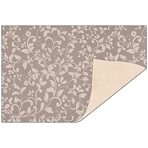 Ideen mit Herz Dekorpapiere im Duo-Design | 1 Seite mit Dekor - 1 Seite unifarben | 10 x 15 cm | Faltpapier, Bastelpapier, Dekopapier | 110 g/qm | 50 Stück (Ornamente/beige) von Ideen mit Herz