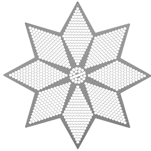 Ideen mit Herz Diamond-Painting-Lineal | Stern 3 | Schablone für runde Steine | Legefläche: 15,9 cm x 15,9 cm von Ideen mit Herz