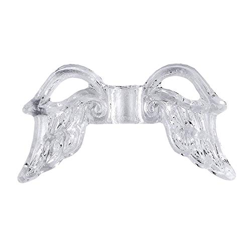 Ideen mit Herz Engelsflügel, Design 3, 1,9 cm, klar, 100 Stück von Ideen mit Herz