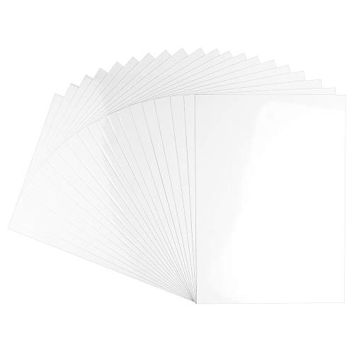 Ideen mit Herz Glossy-Karton | hochglänzendes Glossy Papier | DIN A4 | 200 g/m² | 20 Bogen (weiß | selbstklebend) von Ideen mit Herz