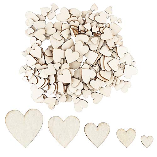 Ideen mit Herz Holzherzen zum Basteln und Dekorieren | 5 verschiedene Größen | Herzen aus Holz | 1 cm bis 3 cm | naturfarben | 250 Stück | Ideal als Hochzeits-Deko, Tischdeko, Streudeko Ideen mit Herz Holzherzen zum Basteln und Dekorieren | 5 verschiedene Größen | Herzen aus Holz | 1 cm bis 3 cm | naturfarben | 250 Stück | Ideal als Hochzeits-Deko, Tischdeko, Streudeko von Ideen mit Herz