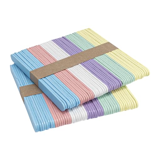 Ideen mit Herz Holzstäbchen | Eisstiele | Bastelholz | pastell | 6 Farben | 11,4cm lang | 1cm breit | 200 Stück Ideen mit Herz Holzstäbchen | Eisstiele | Bastelholz | pastell | 6 Farben | 11,4cm lang | 1cm breit | 200 Stück von Ideen mit Herz