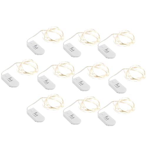 Ideen mit Herz LED-Draht-Licherketten, warmweiß, 20 LEDs, 1m lang, inkl. Timer, 10 Stück Ideen mit Herz LED-Draht-Licherketten, warmweiß, 20 LEDs, 1m lang, inkl. Timer, 10 Stück von Ideen mit Herz
