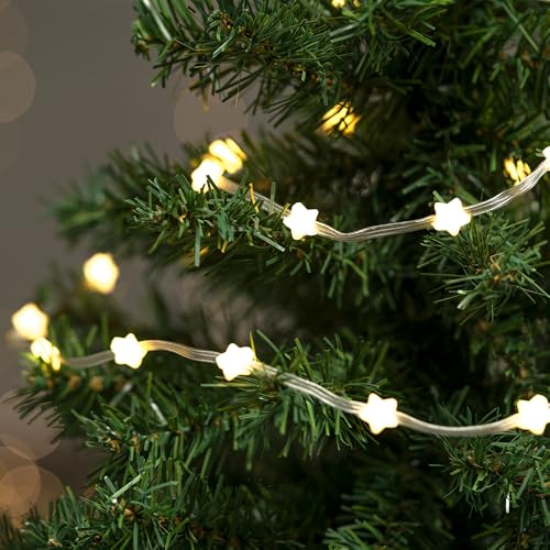 Ideen mit Herz LED-Lichterkette Sterne | Weihnachten | 30 LEDs | warmweiß | innen & außen | inkl. Timer Ideen mit Herz LED-Lichterkette Sterne | Weihnachten | 30 LEDs | warmweiß | innen & außen | inkl. Timer von Ideen mit Herz